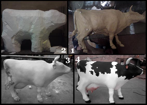 مراحل ساخت اولین گاوی که ساختم